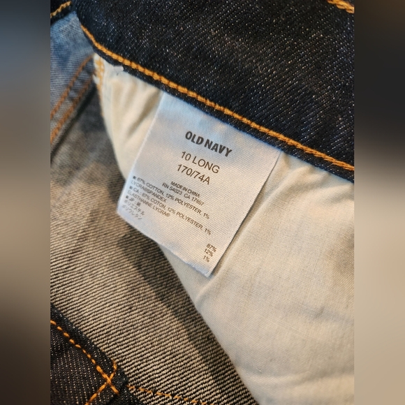NWT Old Navy Boyfriend Jeans 10 Long - Picture 4 of 6